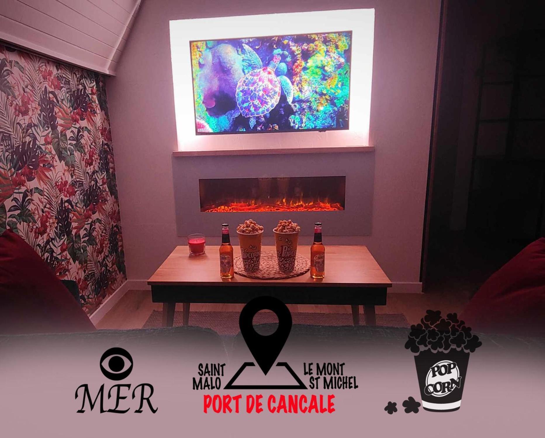 L'Etoile By Mrodbnb - Appart Neuf - Vue Mer - 25M Plage & Resto - Cine - Cheminee - Popcorn Канкаль Екстер'єр фото